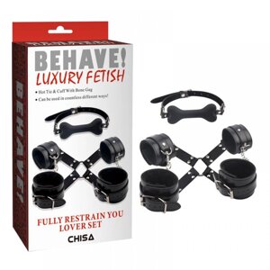 CH82242 Набір БДСМ 4 предмета Behave Luxury Fetish Fully Restrain You Lover Se Chisa