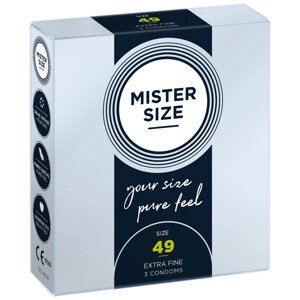 Презервативи Mister Size - pure feel - 49 (3 condoms), товщина 0,05 мм в Дніпропетровській області от компании Интернет магазин Персик