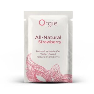 САШЕТ/Лубрикант на водній основі зі смаком полуниці All Natural Strawberry, 2 мл Orgie в Дніпропетровській області от компании Интернет магазин Персик