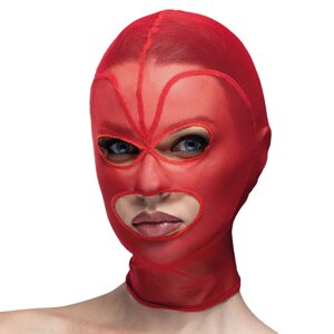 Маска серце сітка з відкритим ротом та очима Feral Feelings - Hearts Mask Red/Red в Дніпропетровській області от компании Интернет магазин Персик