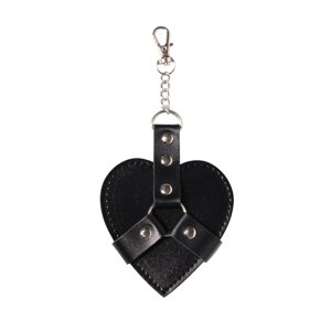 Брелок на карабіне для ключів Art of Sex Chained Heart, Чорний