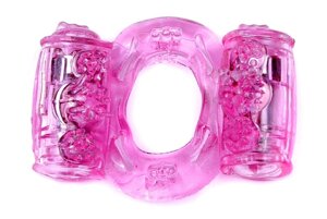 Ерективне кільце Vibro BOSS Vibrating Cock Ring Double Pink, BS6700033} в Дніпропетровській області от компании Интернет магазин Персик