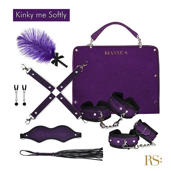Подарунковий набір для BDSM RIANNE S - Kinky Me Softly Purple: 8 предметів для задоволення від компанії Інтернет магазин Персик - фото 1