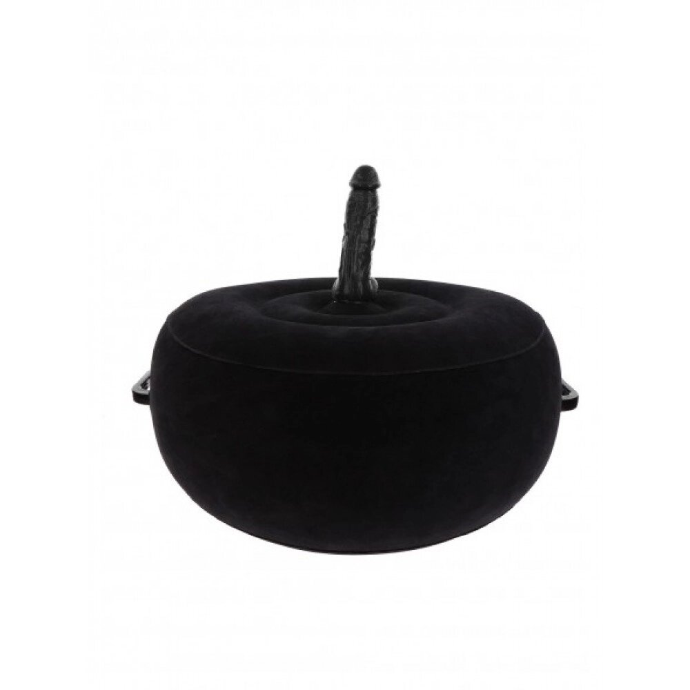 Подушка для сексу з реалістичним вібратором табуму з пультом дистанційного керування, чорний від компанії Інтернет магазин Персик - фото 1