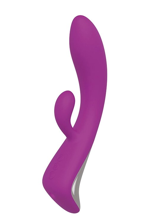 Подвійні вібраторні іграшки вібрації любові качани зайчика фіолетовий від компанії Інтернет магазин Персик - фото 1