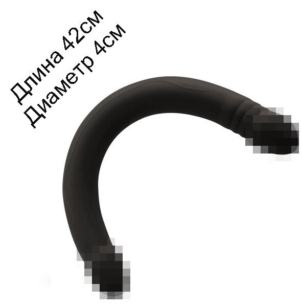 Подвійний чорний фалоімітатор Dorcel Real Double Do Black 42см на 4 см від компанії Інтернет магазин Персик - фото 1