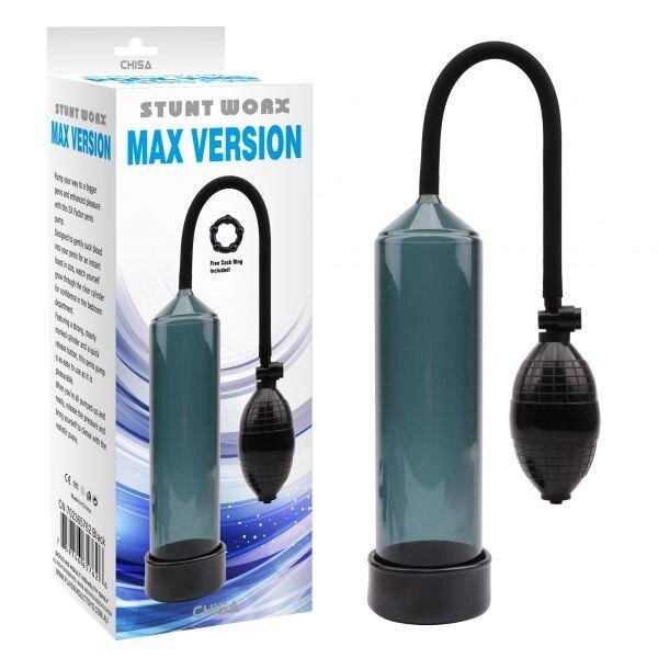 Помпа для збільшення члена Max Version Penis Pump, Black від компанії Інтернет магазин Персик - фото 1