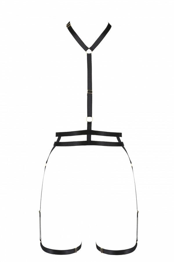 Портупея-стрепи з подвійним ремінцем DENIRA black L / XL - Passion Exclusive від компанії Інтернет магазин Персик - фото 1