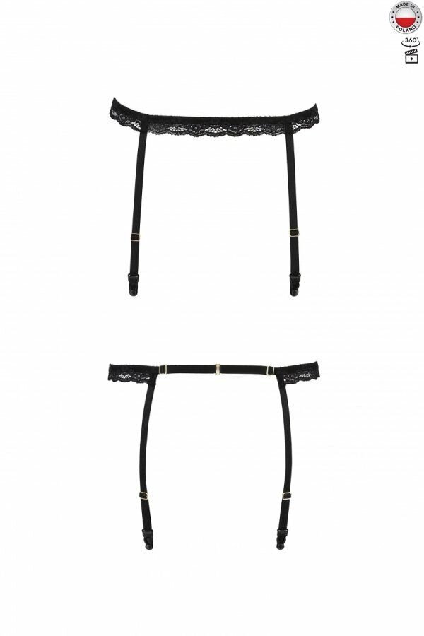 Пояс-стрепи для панчіх SHELLY GARTER BELT black S / M - Passion Exclusive від компанії Інтернет магазин Персик - фото 1