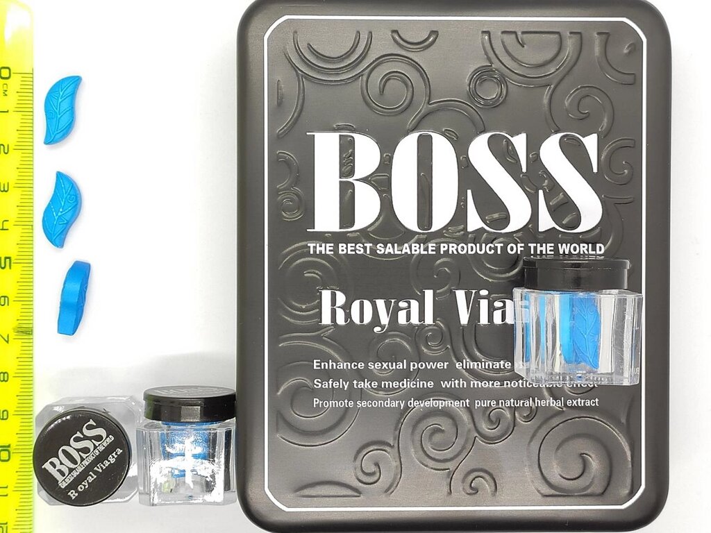 Препарат для довгого стояка Бос Роял / Boss Royal (27 таблеток) від компанії Інтернет магазин Персик - фото 1