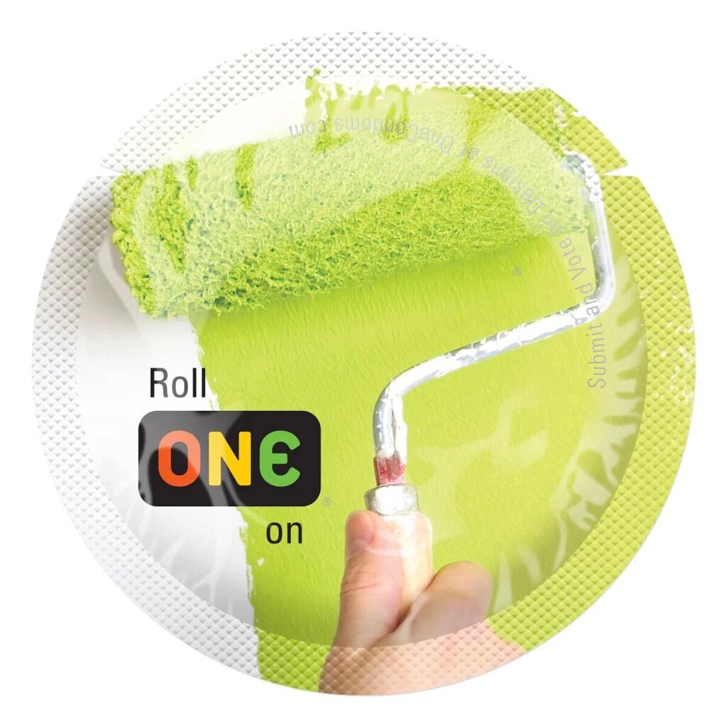 Презерватив ONE Color Sensations - Roll ONE on (Green) 1 шт від компанії Інтернет магазин Персик - фото 1