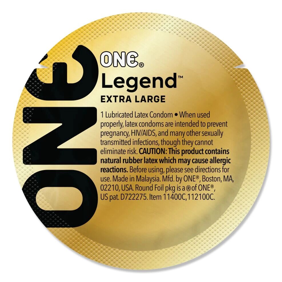 Презерватив ONE Legend Extra Large 1 шт від компанії Інтернет магазин Персик - фото 1