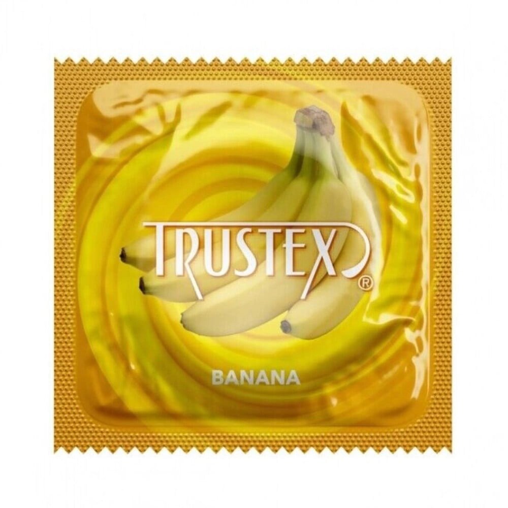 Презерватив Trustex Banana з ароматом та смаком банана (ціна за 1 шт.) від компанії Інтернет магазин Персик - фото 1