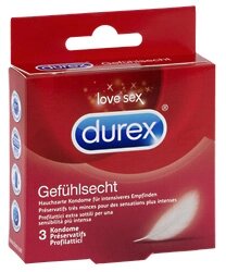 Презервативи DUREXчувство 3 шт від компанії Інтернет магазин Персик - фото 1