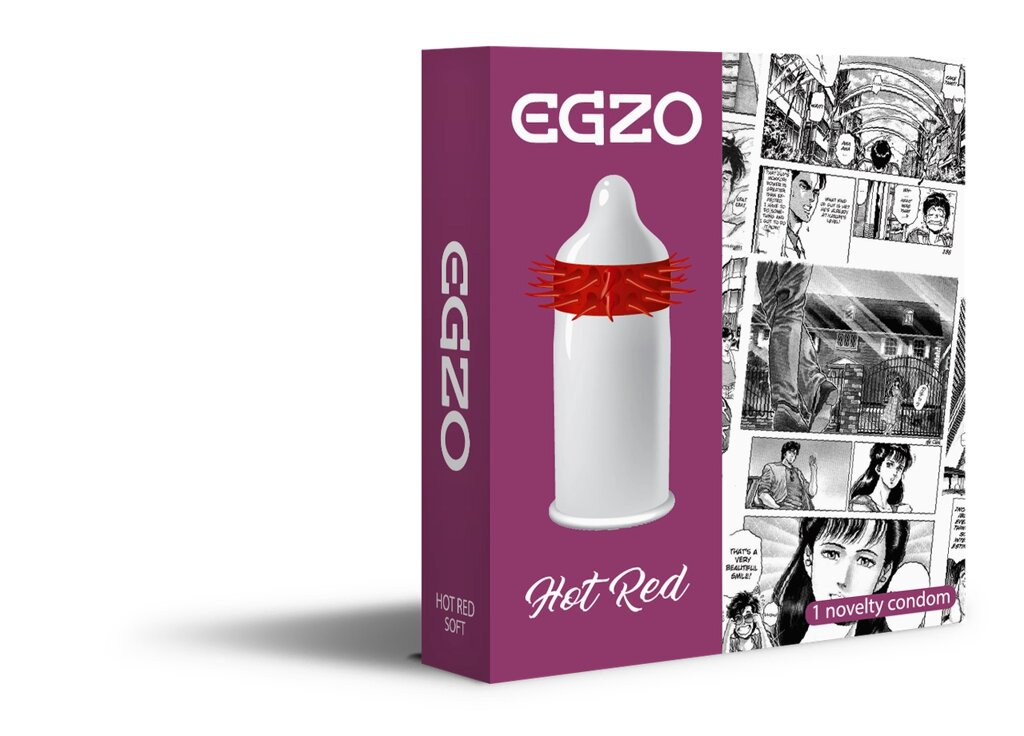 Презервативи EGZO Hot Red- Огненно червоний від компанії Інтернет магазин Персик - фото 1