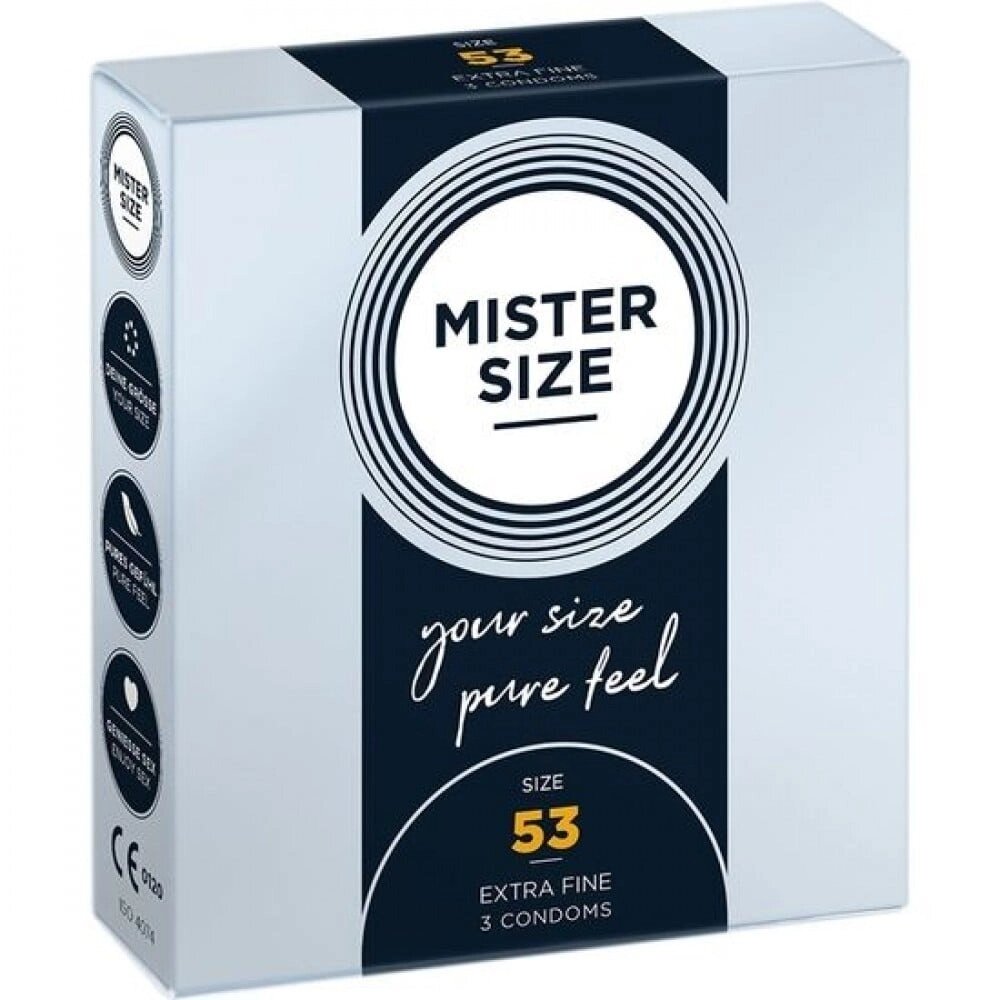 Презервативи Mister Size 53mm pack of 3 від компанії Інтернет магазин Персик - фото 1