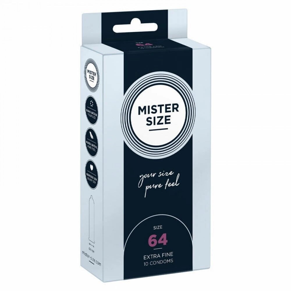 Презервативи Mister Size 64mm pack of 10 від компанії Інтернет магазин Персик - фото 1