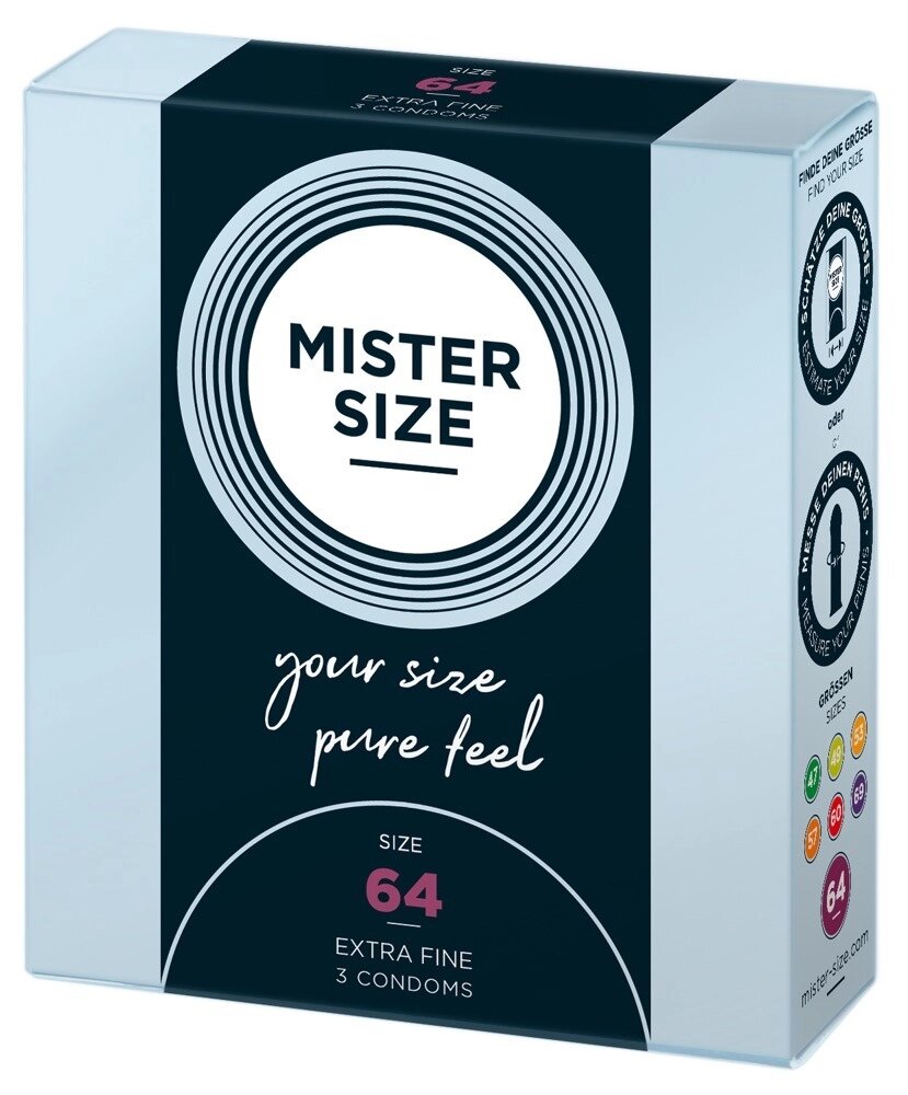 Презервативи Mister Size 64mm pack of 3 від компанії Інтернет магазин Персик - фото 1