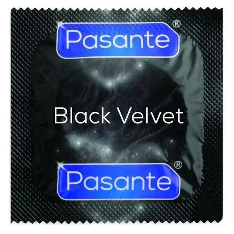 Презервативи Pasante Black Velvet condoms. 56мм, за 6 шт від компанії Інтернет магазин Персик - фото 1