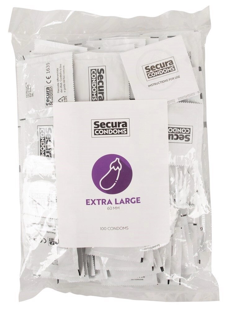 Презервативи збільшеного розміру Secura - Extra Large, №100 від компанії Інтернет магазин Персик - фото 1
