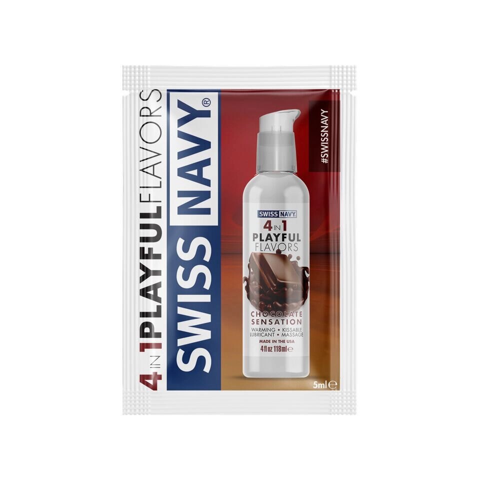 Prober Swiss Navy  4 in 1 Chocolate Sensation 5 ml від компанії Інтернет магазин Персик - фото 1