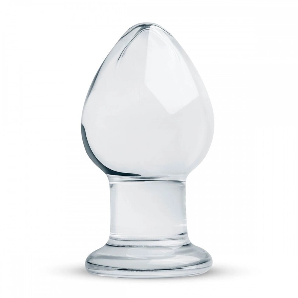 Пробка стекло прозрачная Gildo Glass Buttplug No. 26 від компанії Інтернет магазин Персик - фото 1