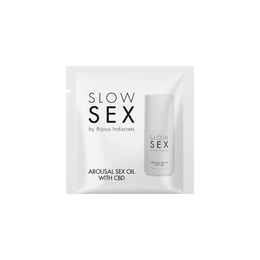 Пробник Bijoux Indiscrets Sachette Arousal CBD - SLOW SEX від компанії Інтернет магазин Персик - фото 1