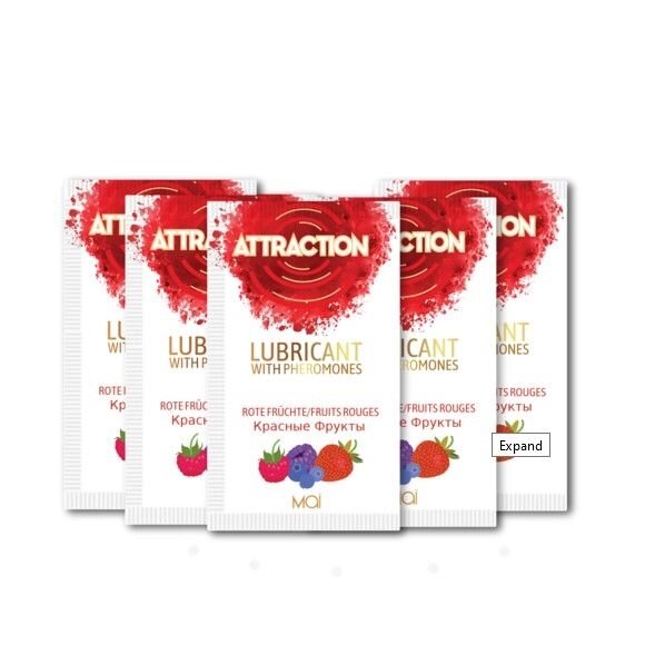 Пробник лубриканта з феромонами MAI ATTRACTION LUBS RED FRUITS (10 мл) від компанії Інтернет магазин Персик - фото 1