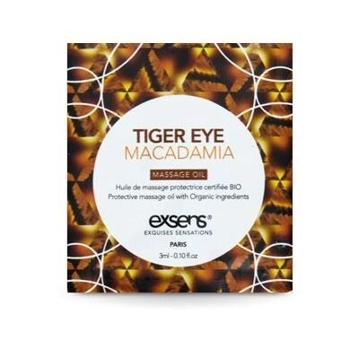 Пробник масажного масла EXSENS Tiger Eye Macadamia 3мл від компанії Інтернет магазин Персик - фото 1