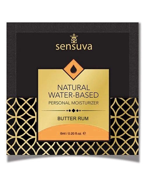 Пробник Sensuva - Natural Water-Based Butter Rum (6 мл) від компанії Інтернет магазин Персик - фото 1