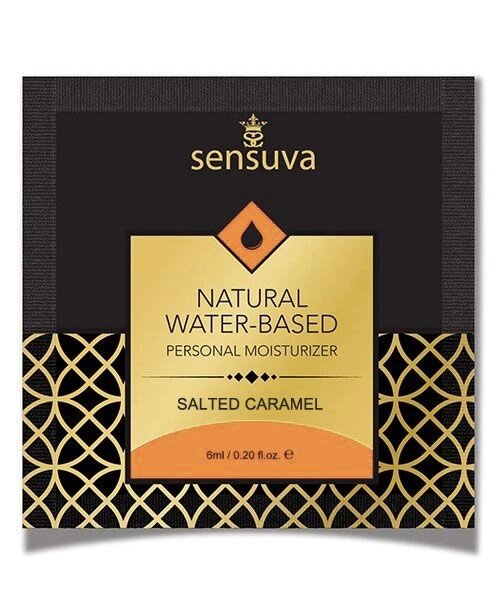Пробник Sensuva - Natural Water-Based Salted Caramel (6 мл) від компанії Інтернет магазин Персик - фото 1