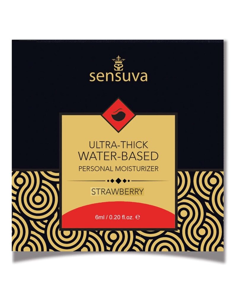 Пробник Sensuva - Ultra-Thick Water-Based Strawberry (6 мл) від компанії Інтернет магазин Персик - фото 1