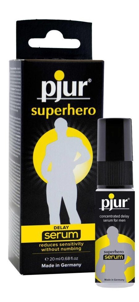 Пролонгує гель для чоловіків pjur Superhero Serum 20 мл від компанії Інтернет магазин Персик - фото 1