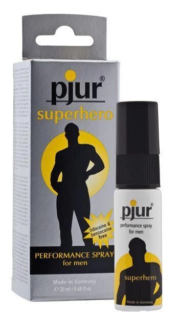 Пролонгує спрей для чоловіків pjur Superhero Spray 20 мл від компанії Інтернет магазин Персик - фото 1