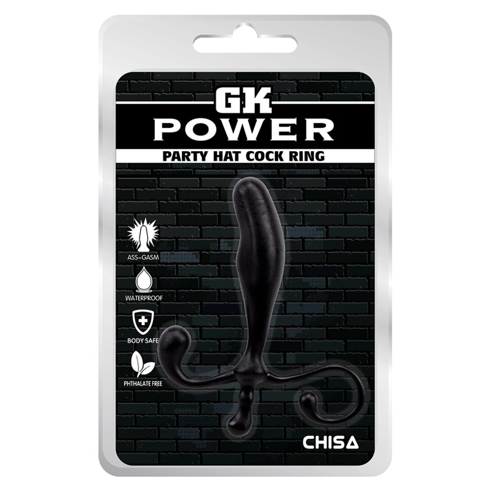 Простата масажер Chisa GK Power Party Hat Cock Ring Black від компанії Інтернет магазин Персик - фото 1