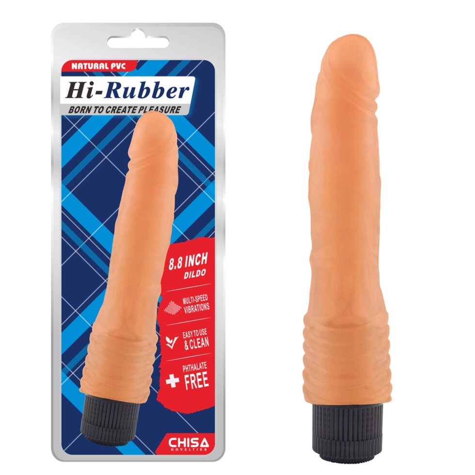 Реалістичний Chisa Hi-Rubber 8,8-дюймовий фалоімітатор Вібратор від компанії Інтернет магазин Персик - фото 1