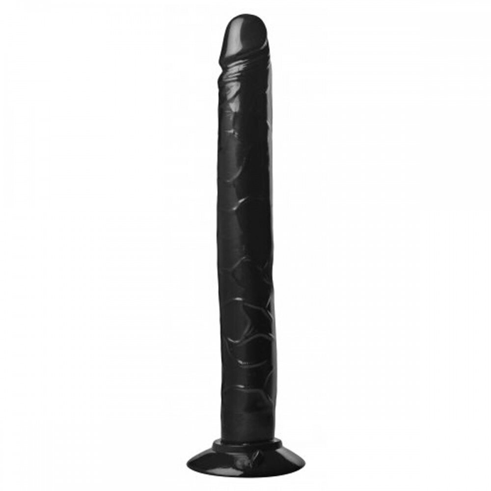 Реалістичний гігантський фалоімітатор для фістингу Master Series, на присосці, чорний, 32 х 3.8 см від компанії Інтернет магазин Персик - фото 1