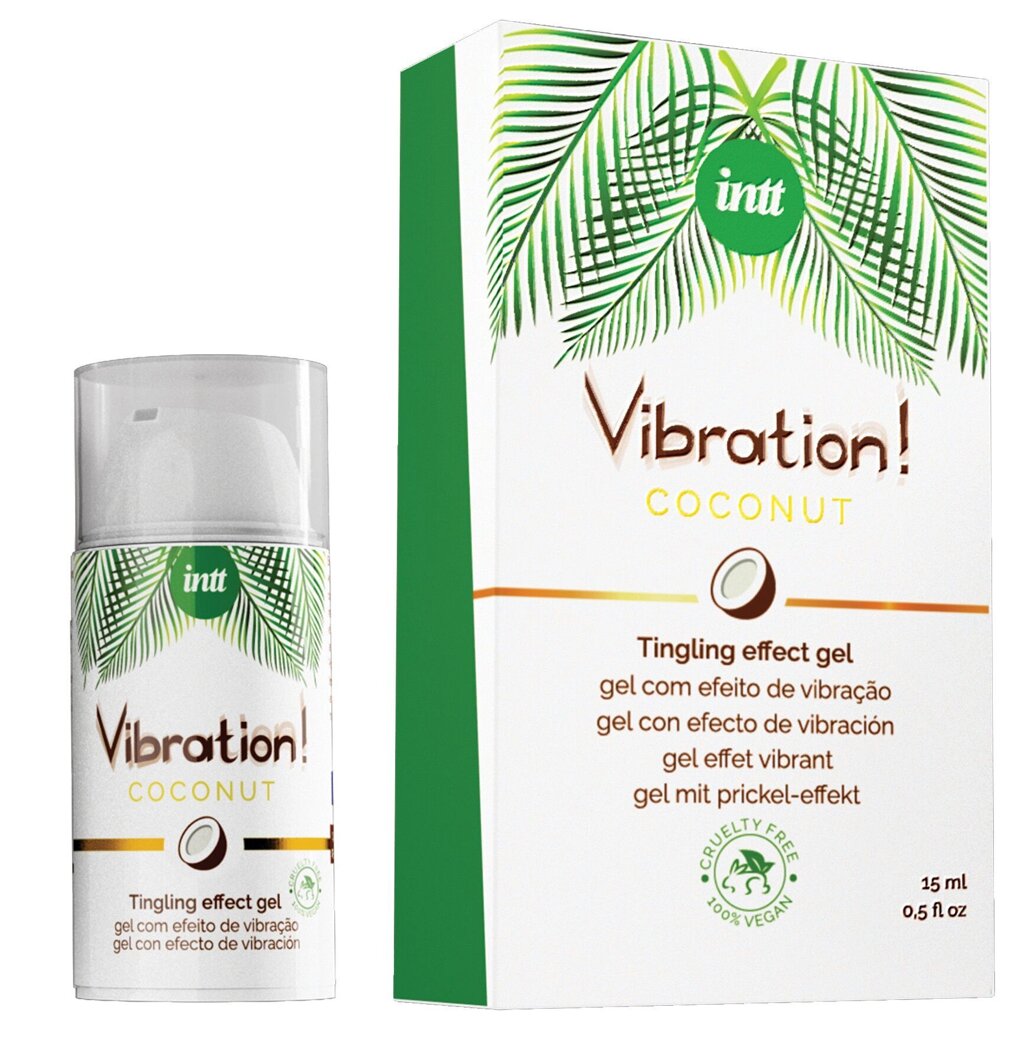 Рідкий вібратор Intt Vibration Coconut Vegan (15 мл ) ( м'ята упаковка !!! ) від компанії Інтернет магазин Персик - фото 1