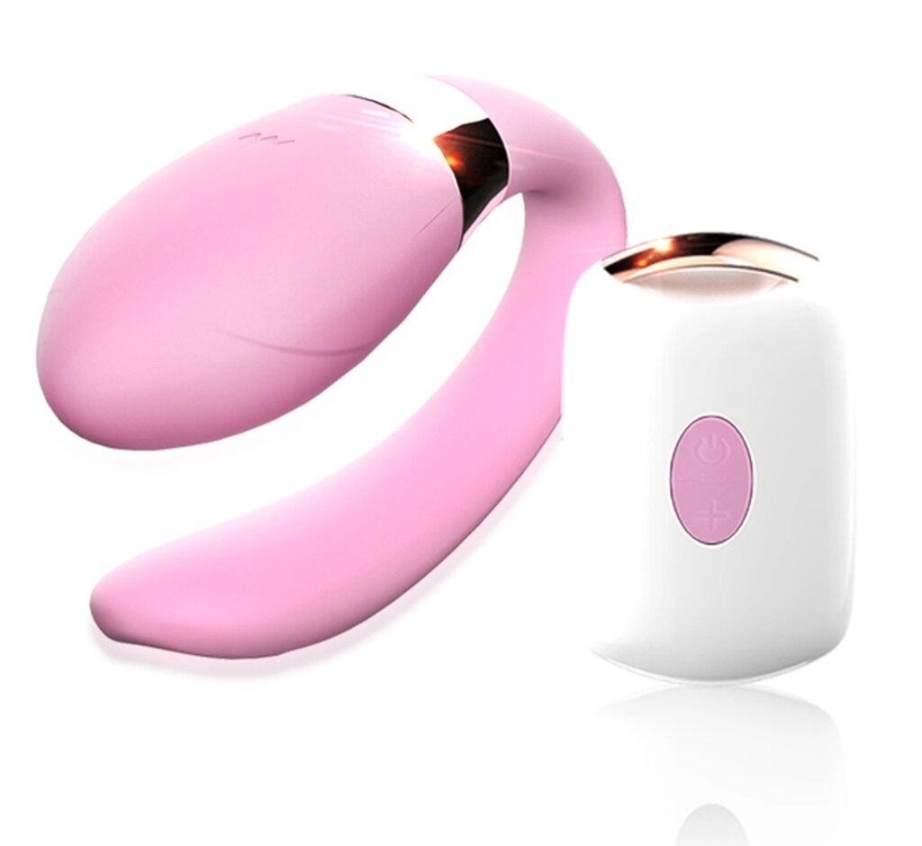 Рожевий вібратор для пари з пультом дистанційного керування - бос -серія V -vibe Pink USB 7 Функція від компанії Інтернет магазин Персик - фото 1