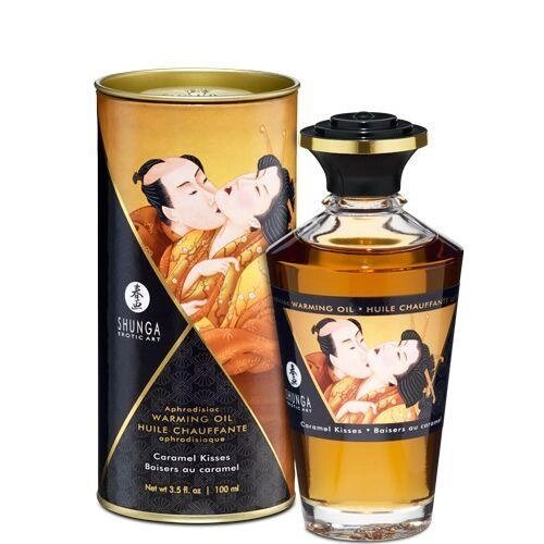 Розігріває масло Shunga APHRODISIAC WARMING OIL - Caramel Kisses від компанії Інтернет магазин Персик - фото 1