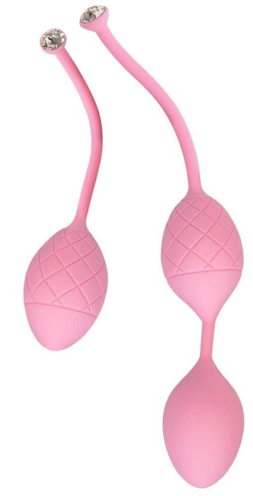 Розкішні вагінальні кульки PILLOW TALK - Frisky Pink з кристалом Сваровські від компанії Інтернет магазин Персик - фото 1