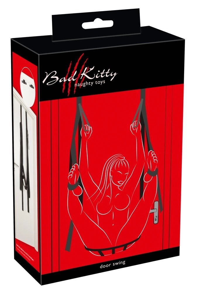 Секс-гойдалки на двері Bad Kitty Door Swing, чорні від компанії Інтернет магазин Персик - фото 1