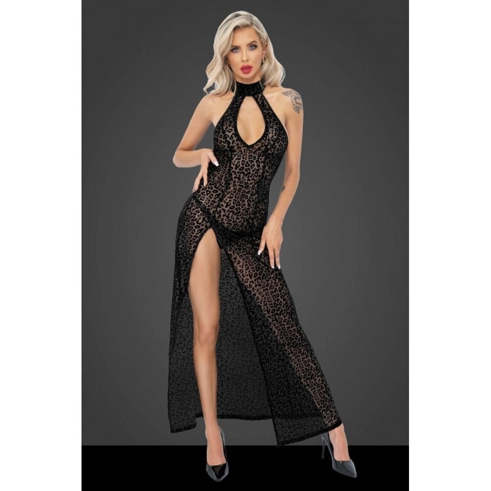 Сексуальне довге леопардове плаття Noir Handmade F288 Noir Dress long - black - L від компанії Інтернет магазин Персик - фото 1
