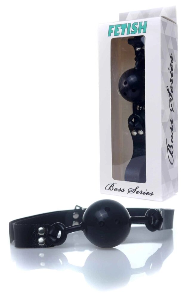 Серія фетишів Gag - Ball Gag Rubber Black 1, BS6100031 від компанії Інтернет магазин Персик - фото 1