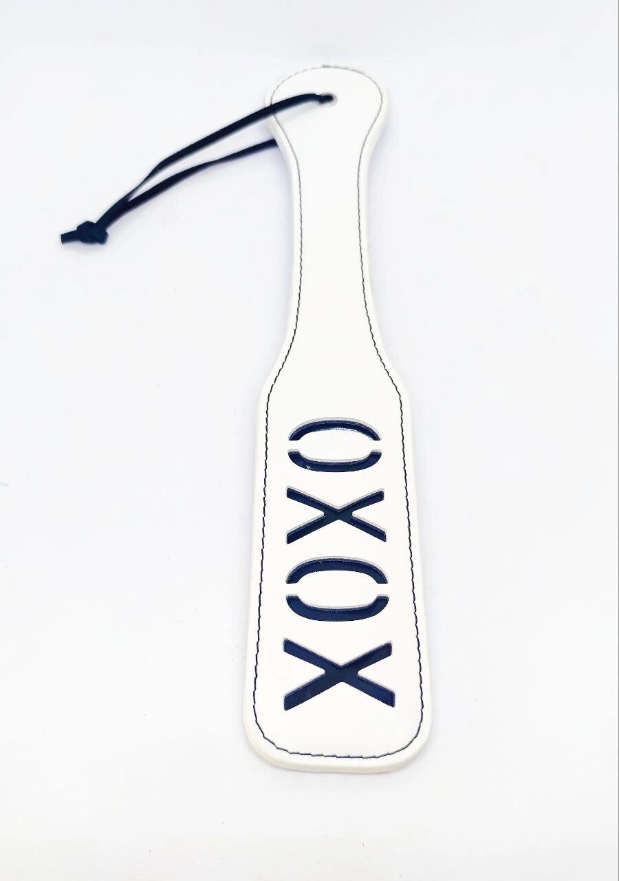 Шлепалка біла овальна OXOX PADDLE 31,5 см від компанії Інтернет магазин Персик - фото 1