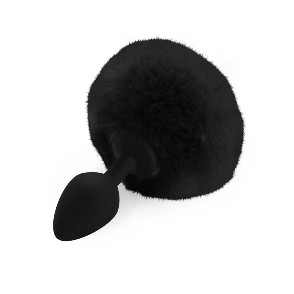 Силіконовий анальний штепсель M Art of Sex - Силіконовий задник кролика, чорний від компанії Інтернет магазин Персик - фото 1