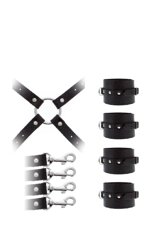 Система фиксации GP LEATHER HOG TIE CUFF SET від компанії Інтернет магазин Персик - фото 1