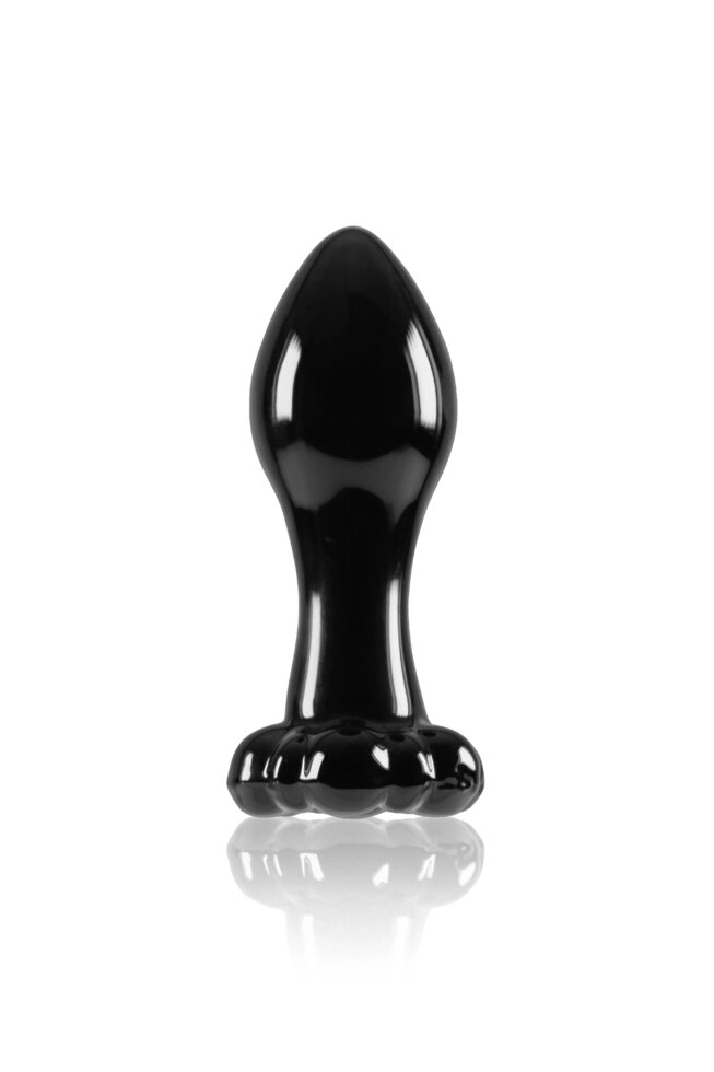 Скляна пробка ns novelties crystal квітка чорний від компанії Інтернет магазин Персик - фото 1