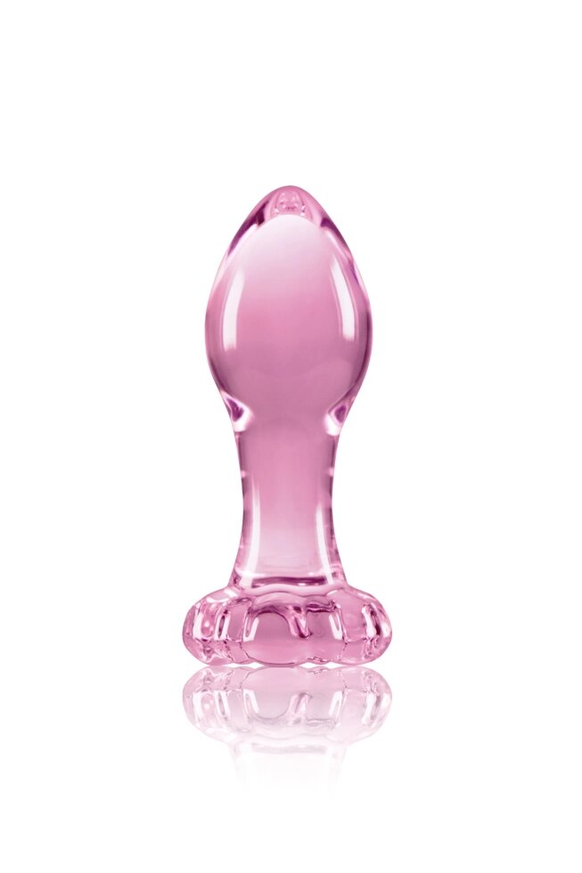 Скляна пробка ns novelties crystal квітка рожевий від компанії Інтернет магазин Персик - фото 1