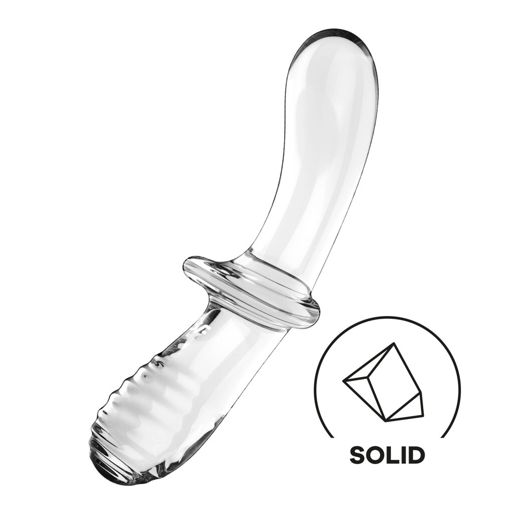 Скляний дилдо Satisfyer Double Crystal (Transparent) від компанії Інтернет магазин Персик - фото 1